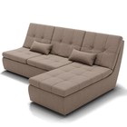 Диван угловой «Калифорния 2», механизм пума, универсальный, ППУ, велюр, цвет галакси лайт 023 - Фото 1