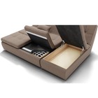 Диван угловой «Калифорния 2», механизм пума, универсальный, ППУ, велюр, цвет галакси лайт 023  (артикул 9799118)  большой выбор товаров оптом и в розницу по низким ценам с доставкой