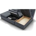 Диван угловой «Калифорния 2», механизм пума, универсальный, ППУ, велюр, цвет галакси лайт 026 - Фото 4