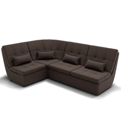 Диван угловой «Калифорния 3», механизм пума, универсальный, ППУ, велюр, цвет галакси лайт 004