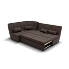 Угловой диван «Калифорния 3», механизм пума, универсальный, ППУ, велюр, галакси лайт 004 - Фото 2