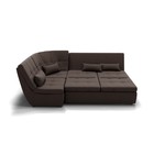 Угловой диван «Калифорния 3», механизм пума, универсальный, ППУ, велюр, галакси лайт 004 - Фото 6