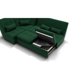 Диван угловой «Калифорния 3», механизм пума, универсальный, ППУ, велюр, цвет галакси лайт 010 - Фото 3