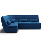 Диван угловой «Калифорния 3», механизм пума, универсальный, ППУ, велюр, цвет галакси лайт 014  (артикул 9799123)  большой выбор товаров оптом и в розницу по низким ценам с доставкой