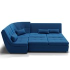 Диван угловой «Калифорния 3», механизм пума, универсальный, ППУ, велюр, цвет галакси лайт 014  (артикул 9799123)  большой выбор товаров оптом и в розницу по низким ценам с доставкой