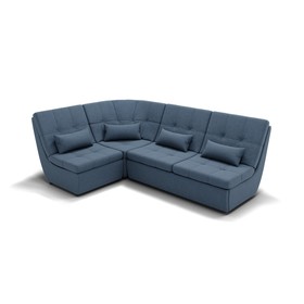 Угловой диван «Калифорния 3», механизм пума, универсальный, ППУ, велюр, галакси лайт 022