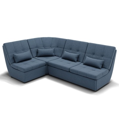 Диван угловой «Калифорния 3», механизм пума, универсальный, ППУ, велюр, цвет галакси лайт 022