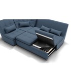 Диван угловой «Калифорния 3», механизм пума, универсальный, ППУ, велюр, цвет галакси лайт 022 - Фото 3