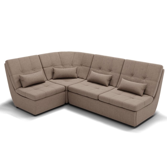 Диван угловой «Калифорния 3», механизм пума, универсальный, ППУ, велюр, цвет галакси лайт 023 - Фото 1