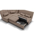 Диван угловой «Калифорния 3», механизм пума, универсальный, ППУ, велюр, цвет галакси лайт 023 - Фото 3