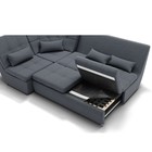 Диван угловой «Калифорния 3», механизм пума, универсальный, ППУ, велюр, цвет галакси лайт 026 - Фото 3