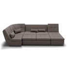 Диван п - образный «Калифорния 4», механизм пума, универсальный, велюр, цвет галакси лайт 005 - Фото 4