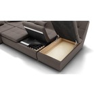 Диван п – образный «Калифорния 4», механизм пума, универсальный, велюр, цвет галакси лайт 005  (артикул 9799129)  большой выбор товаров оптом и в розницу по низким ценам с доставкой