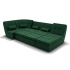 Диван п – образный «Калифорния 4», механизм пума, универсальный, велюр, цвет галакси лайт 010  (артикул 9799130)  большой выбор товаров оптом и в розницу по низким ценам с доставкой