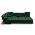 Диван п – образный «Калифорния 4», механизм пума, универсальный, велюр, цвет галакси лайт 010  (артикул 9799130)  большой выбор товаров оптом и в розницу по низким ценам с доставкой