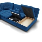 Диван п – образный «Калифорния 4», механизм пума, универсальный, велюр, цвет галакси лайт 014 - Фото 5