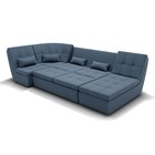 Диван п - образный «Калифорния 4», механизм пума, универсальный, велюр, цвет галакси лайт 022 - Фото 3