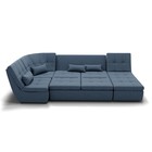 Диван п - образный «Калифорния 4», механизм пума, универсальный, велюр, цвет галакси лайт 022 - Фото 4