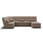 Диван п – образный «Калифорния 4», механизм пума, универсальный, велюр, цвет галакси лайт 023  (артикул 9799134)  большой выбор товаров оптом и в розницу по низким ценам с доставкой