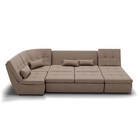 Диван п – образный «Калифорния 4», механизм пума, универсальный, велюр, цвет галакси лайт 023  (артикул 9799134)  большой выбор товаров оптом и в розницу по низким ценам с доставкой