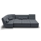 Диван п – образный «Калифорния 4», механизм пума, универсальный, велюр, цвет галакси лайт 026 - Фото 4