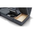 Диван п – образный «Калифорния 4», механизм пума, универсальный, велюр, цвет галакси лайт 026 - Фото 5