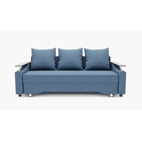 Прямой диван «Квадро 1», механизм еврокнижка, ППУ, велюр, цвет галакси лайт 022