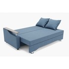 Диван прямой «Квадро 1», механизм еврокнижка, ППУ, велюр, цвет галакси лайт 022  (артикул 9799141)  большой выбор товаров оптом и в розницу по низким ценам с доставкой