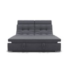 Прямой диван «Монако 1», механизм венеция, ППУ, велюр, цвет гелекси лайт 026 - Фото 4