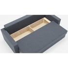 Диван прямой «Олимп 1», ППУ, механизм еврокнижка, велюр, цвет галакси лайт 026 - Фото 7