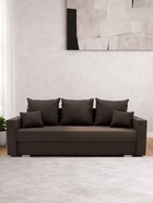 Диван прямой «Олимп 1», механизм еврокнижка, ППУ, велюр, цвет галакси лайт 004 - Фото 4