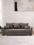 Диван прямой «Олимп 1», механизм еврокнижка, ППУ, велюр, цвет галакси лайт 005 - Фото 4