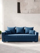 Диван прямой «Олимп 1», ППУ, механизм еврокнижка, велюр, цвет галакси лайт 014 - Фото 4