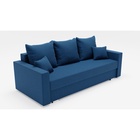 Диван прямой «Олимп 1», ППУ, механизм еврокнижка, велюр, цвет галакси лайт 014 - Фото 9