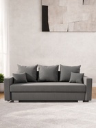 Диван прямой «Олимп 1», механизм еврокнижка, ППУ, велюр, цвет галакси лайт 021 - Фото 4