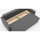 Диван прямой «Олимп 1», механизм еврокнижка, ППУ, велюр, цвет галакси лайт 021 - Фото 7