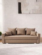 Диван прямой «Олимп 1», механизм еврокнижка, ППУ, велюр, цвет галакси лайт 023 - Фото 4