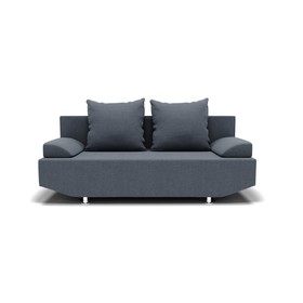 Прямой диван «Сити», механизм еврокнижка, ППУ, велюр, цвет галакси лайт 026