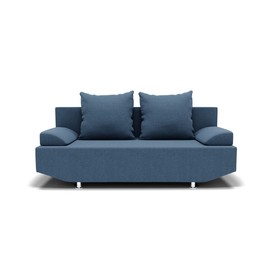 Прямой диван «Сити», механизм еврокнижка, ППУ, велюр, цвет галакси лайт 022