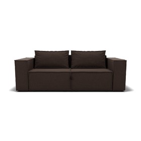 Прямой диван «Хилтон», механизм выкатной, велюр, цвет галакси лайт 004