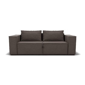 Прямой диван «Хилтон», механизм выкатной, велюр, цвет галакси лайт 005