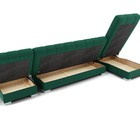 Диван угловой модульный «Хьюстон 3», механизм книжка, ППУ, велюр, цвет галакси лайт 010  (артикул 9799281)  большой выбор товаров оптом и в розницу по низким ценам с доставкой