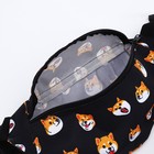 Сумка поясная Сиба-ину, 32х8х15 см, отд на молнии, цвет чёрный - фото 25565895