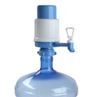 Помпа для воды LESOTO Comfort, механическая, под бутыль от 11 до 19 л, голубая - фото 9417145