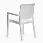 Кресло садовое "Мацеста", 57,5 х 58 х 86,5 см, белое - Фото 4