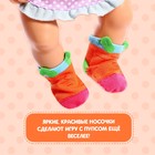 Одежда для пупса «Морковный зайчик», носочки, 2 пары - фото 6963570