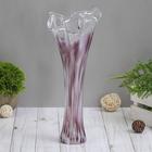 Ваза «Волна», h=28 см, стекло, бело-марганцевая - Фото 2