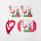 Коробка Самосборная "Бабочки" 10х10х10 см (комплект 12 шт) - фото 24386069