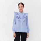 Блузка для девочки MINAKU цвет светло-голубой, рост 122 см - фото 19801875