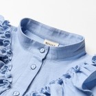 Блузка для девочки MINAKU цвет светло-голубой, рост 122 см - Фото 7